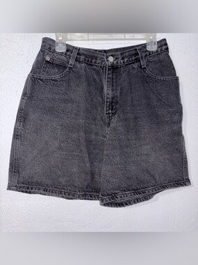 Vintage Gitano Black Denim Shorts High Rise Mom Style 90s Womens Preppy size 14